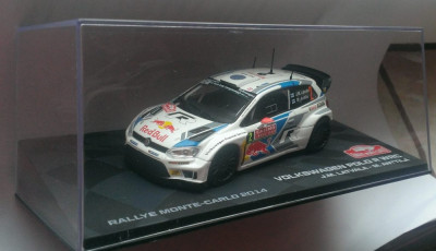 Macheta VW Polo R WRC MK5 Rallye Monte Carlo 2014 - Altaya Raliu 1/43 foto