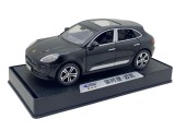Macheta metal replica Porsche Macan deschide usile, portbagaj si capota negru cu lumini si sunet