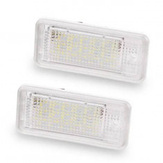 SET X 2 LAMPA (24) LED NUMAR INMATRICULARE AUDI A3 03, S3 03, A4 B7, S4 B7, RS4 B7, A6 C6, S6 C6, RS6 C6, A5 CABRIO, 6000K, SMD ALB PUR