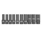 Set 10 Buc tubulare lungi de impact 78mm CRMO, 1/2&amp;quot;, 10, 12, 13, 14, 15, 17, 19, 21, 22, 24, ARV-0T8