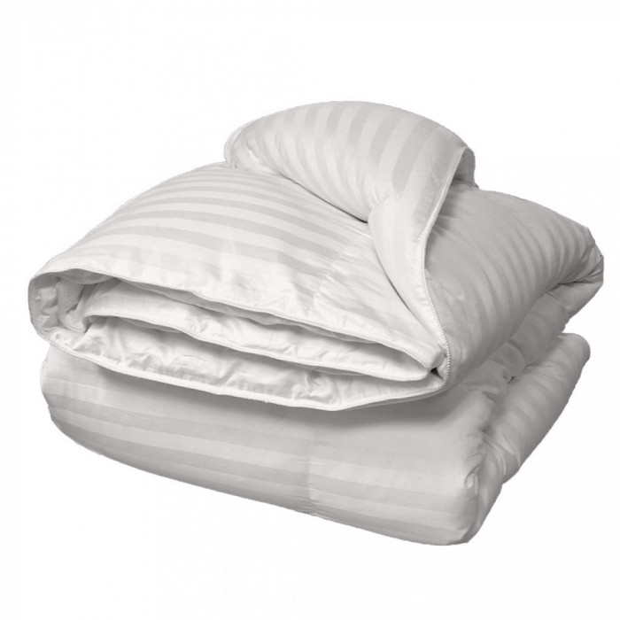 Pilota matlasata cu umplutura microfibra si invelis din damasc pentru vara, 200 g/m?, Crem, 180x210 cm