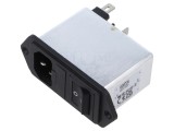 Conector Alimentare AC Soclu Tată 4A 250VAC FN281-4-06 SCHAFFNER / TE Connectivity