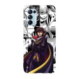 Husa compatibila cu Oppo A54 5G, Viceversa, model Lelouch vi Britannia Manga Code Geass, Silicon, TPU, Transparent, Carcasa