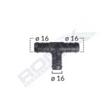 Conector Teu Furtun Conducte Diametru 16 Mm Set 5 Buc 135668 C60422-RMX