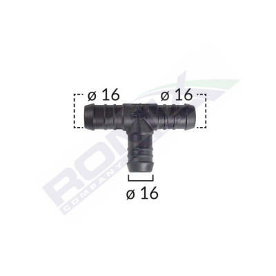 CONECTOR TEU FURTUN CONDUCTE DIAMETRU 16 MM SET 5 BUC 62320 foto