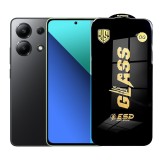 Folie de Protectie pentru Xiaomi Redmi 13, TEO, Sticla Securizata ESD, Margini Negre, Rezistenta la Zgirieturi, Antistatica, 0.35 mm, Transparenta