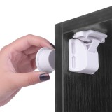Incuietoare magnetica pentru sertar si usa de dulap, &amp;#8220;Magnetic Baby Safety Lock&amp;#8221;, set de 4