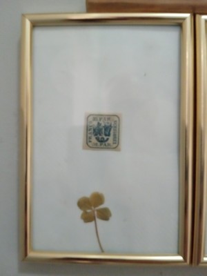 Timbru 1864 Principatele unite cu tot cu trifoi cu 4 foi că tablou filatelic foto