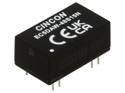 Convertor DC/DC 10W 18-74V la 15V 666mA THT foto