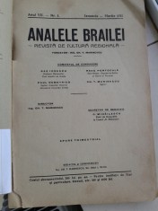 ANALELE BRAILEI 1935 foto