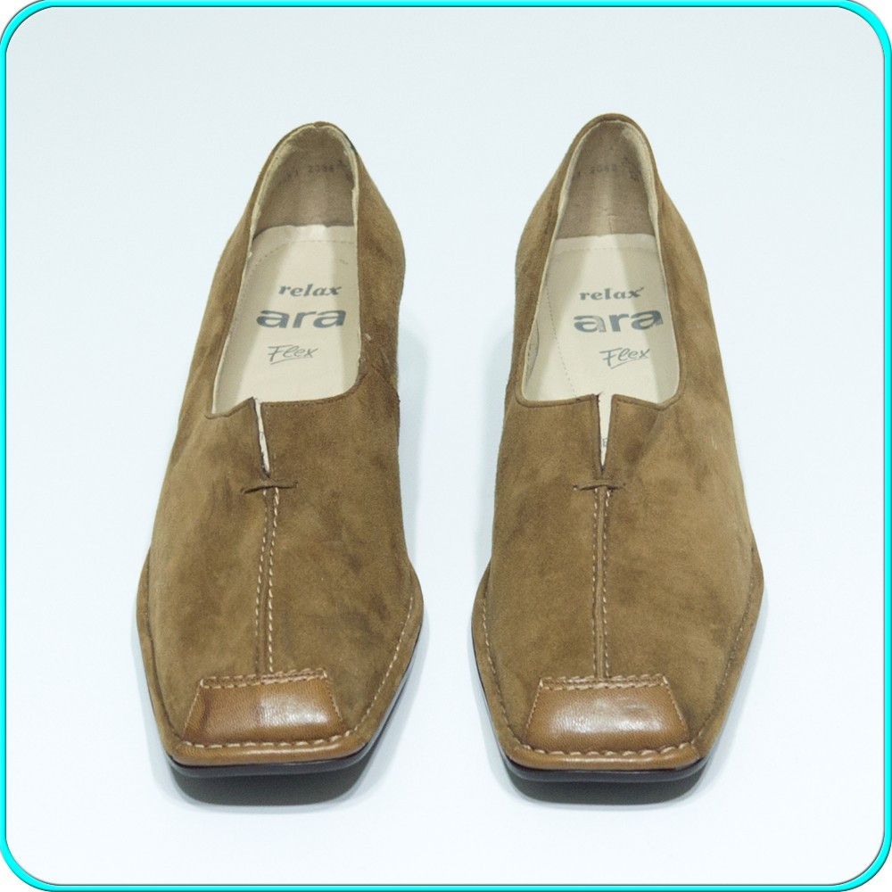 NOI, DE FIRMA → Pantofi dama, din piele, comozi, ARA → femei | nr. 40,  Coffee, Cu talpa joasa | Okazii.ro