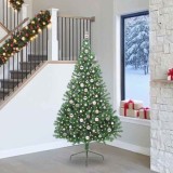 VidaXL Pom de Crăciun artificial pre-iluminat Verde 240 cm PVC 3397039