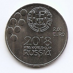 Portugalia 2½ Euro 2018 (FIFA World Cup Russia) Cupru-nichel 28 mm KM-888 UNC