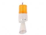 Semnalizator luminos și acustic 24VDC bec ambră IP54