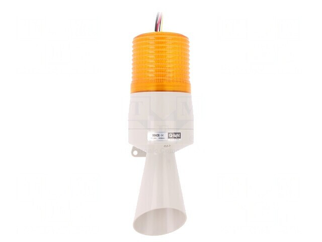 Semnalizator luminos și acustic 24VDC bec ambră IP54