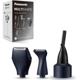 Set ras si contur barba, tuns sprancene Panasonic ER-CDT1-A301, contur barba/sprancene, utilizare piele umeda/uscata, Negru