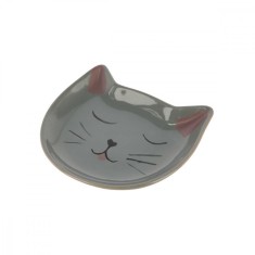 FARFURIE CERAMICA PENTRU PISICI KERBL GRI 14CM