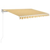 Cumpara ieftin Copertina retractabila automat, galben si alb, 350x250 cm