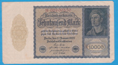 (5) BANCNOTA GERMANIA - 10.000 MARK 1922 (19 IANUARIE 1922) - VARIANTA MICA foto