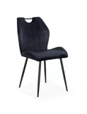 Scaun living BUC204, catifea, structura metalica, ergonomic, spatar cu maner, 120 kg