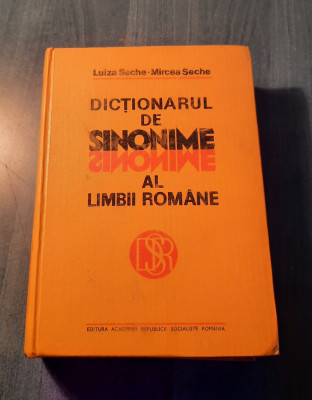 Dictionarul de sinonime al limbii romane Luiza Seche foto