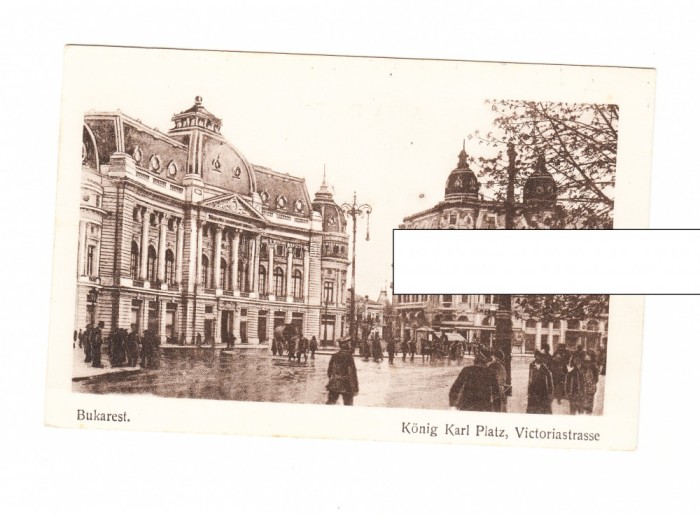 CP Bucuresti (Bukarest) - Konig Karl Platz, Victoriastrasse, necirculata