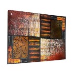Tablou pictat manual Abstract Forest, Tip II