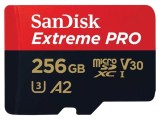 Card de memorie SANDISK Extreme Pro microSDXC 256GB A2