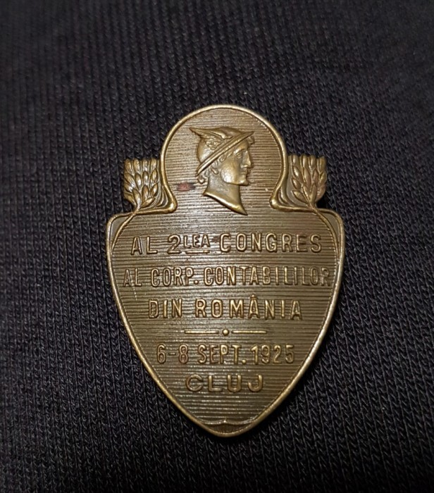 Insigna rara per. regalista Cluj 1925 , Corpul contabililor