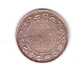 Moneda Canada 1 cent 1912, stare buna, curata