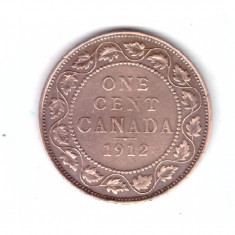 Moneda Canada 1 cent 1912, stare buna, curata
