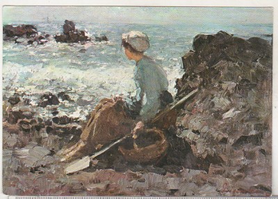 bnk cp N Grigorescu - Pescarita la Granville - vedere necirculata foto