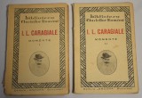 Biblioteca Clasicilor Rom&acirc;ni - I. L. Caragiale Momente I și II - două volume / ediție interbelică &icirc;ngrijită de Eugen Lovinescu