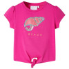 Tricou pentru copii, roz &icirc;nchis, 140, vidaXL