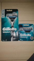 Aparat cu o rezerva Mach 3+set de 4 bucati Gillette Mach 3 foto