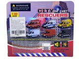 Masina de Salvare Die-Cast - Ambulanta Mercedes Sprinter cu Sunete si Lumini, Scara 1:32, galbena