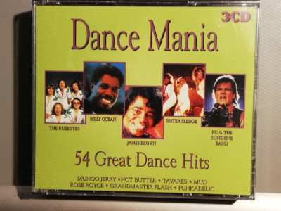Dance Mania - 54 Great Dance - 3CD Box (1997/EMI/UK) - CD ORIGINAL/Nou-Sigilat foto
