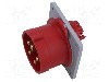 Conector alimentare AC, IEC 60309, IP44, 16A, 415V, 415V AC, 5 pini, AMPHENOL - 2CMA193468R1000