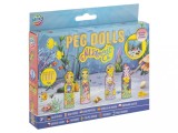 Set creativ DIY,Figurine din lemn, Peg Dolls, Sirene, Moxy