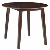 vidaXL Masă de bucătărie extensibilă, rotund, MDF, maro 245367