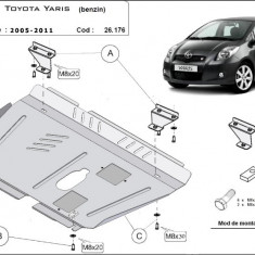 Scut motor metalic Toyota Yaris Benzina 2006-2011