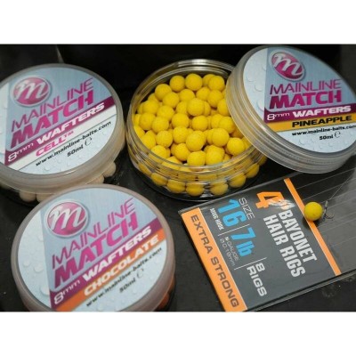 Wafters MAINLINE Match Dumbell, White, White Cell, 8mm foto