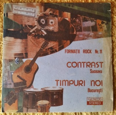 DD- Disc vinil Formaţii rock nr. 11- Contrast (Suceava), Timpuri Noi (Bucureşti) foto