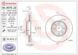 Disc frana BREMBO 09.9078.21