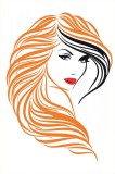Sticker decorativ, Woman, 80 cm, 215STK-3