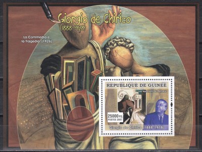 Guineea 2007 - Pictori italieni, Colita, MNH foto