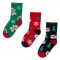 șosete Crăciun Baieti Set 3 Perechi, Multicolor, Mărimea 23-26