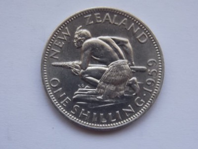 SHILLING 1959 NOUA ZEELANDA foto