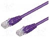 Patch cord Cat 5e, U/UTP, conexiune 1:1, 5m, Goobay - 95240
