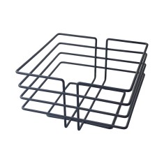 Suport din metal pentru paine, patrat, negru mat, SM039B, 210 x 200 x 110 mm